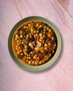 Garbanzos con Espinacas y Bacalao