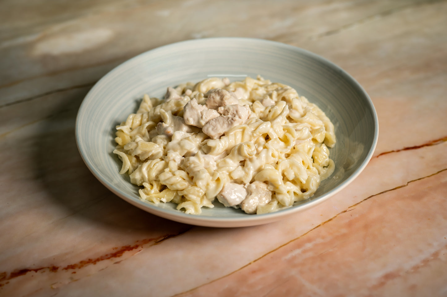 Pasta Integral con Pollo y Crema