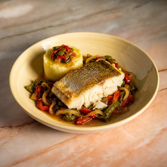 Bacalao al Horno con Verduras