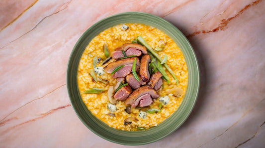 Arroz Meloso de Pato y Gorgonzola