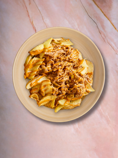 Pulled Pork BBQ con Patatas Panaderas
